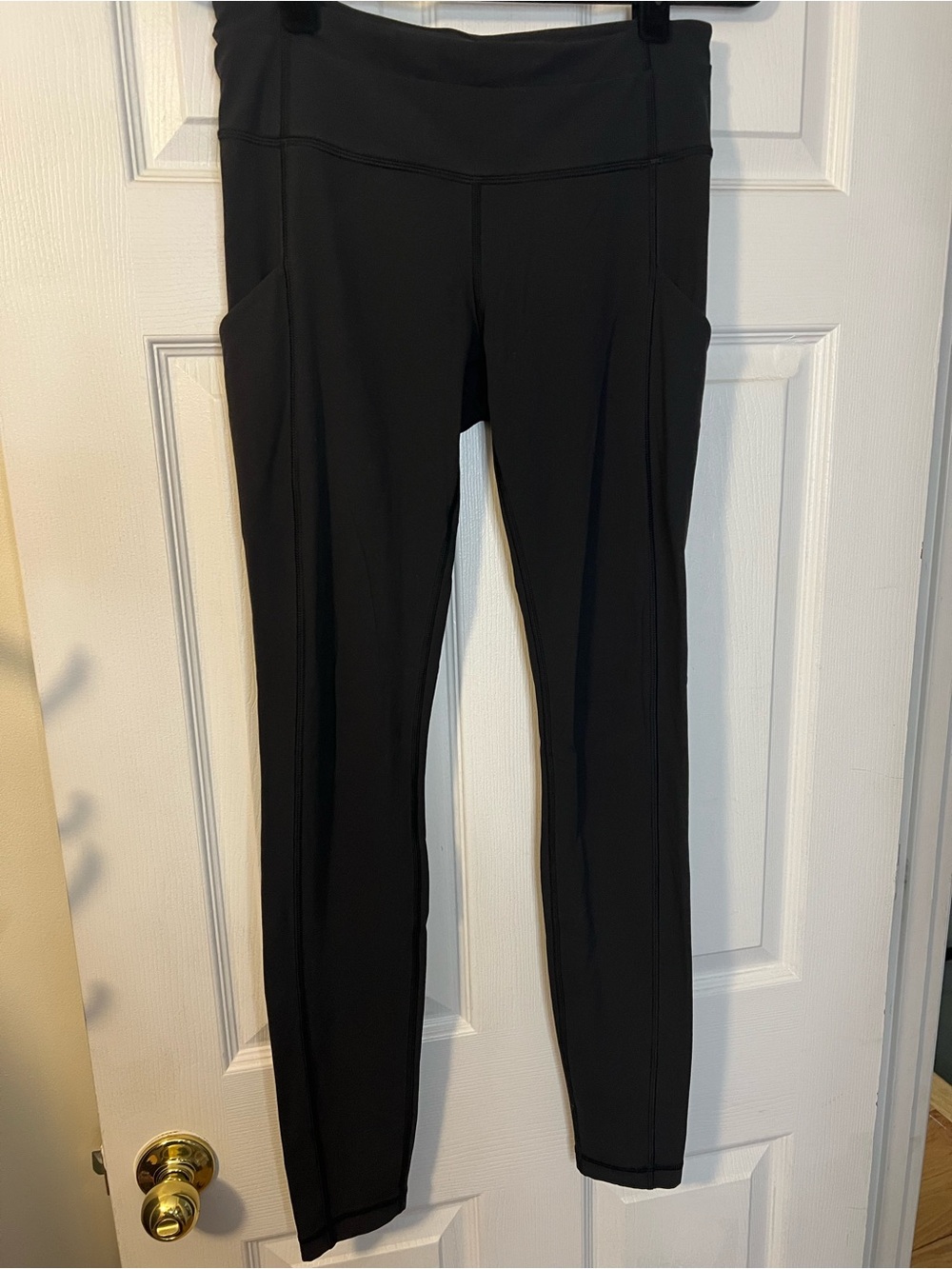 #056 Lululemon Fast & Free Full Length Tight Non-Reflective 28” Black Size 6